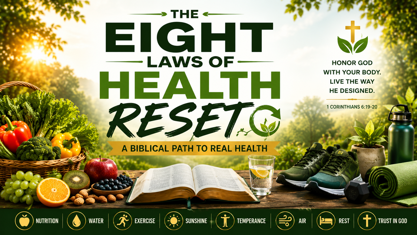 The 8 Laws of Health Reset: A Biblical Path to Real Health